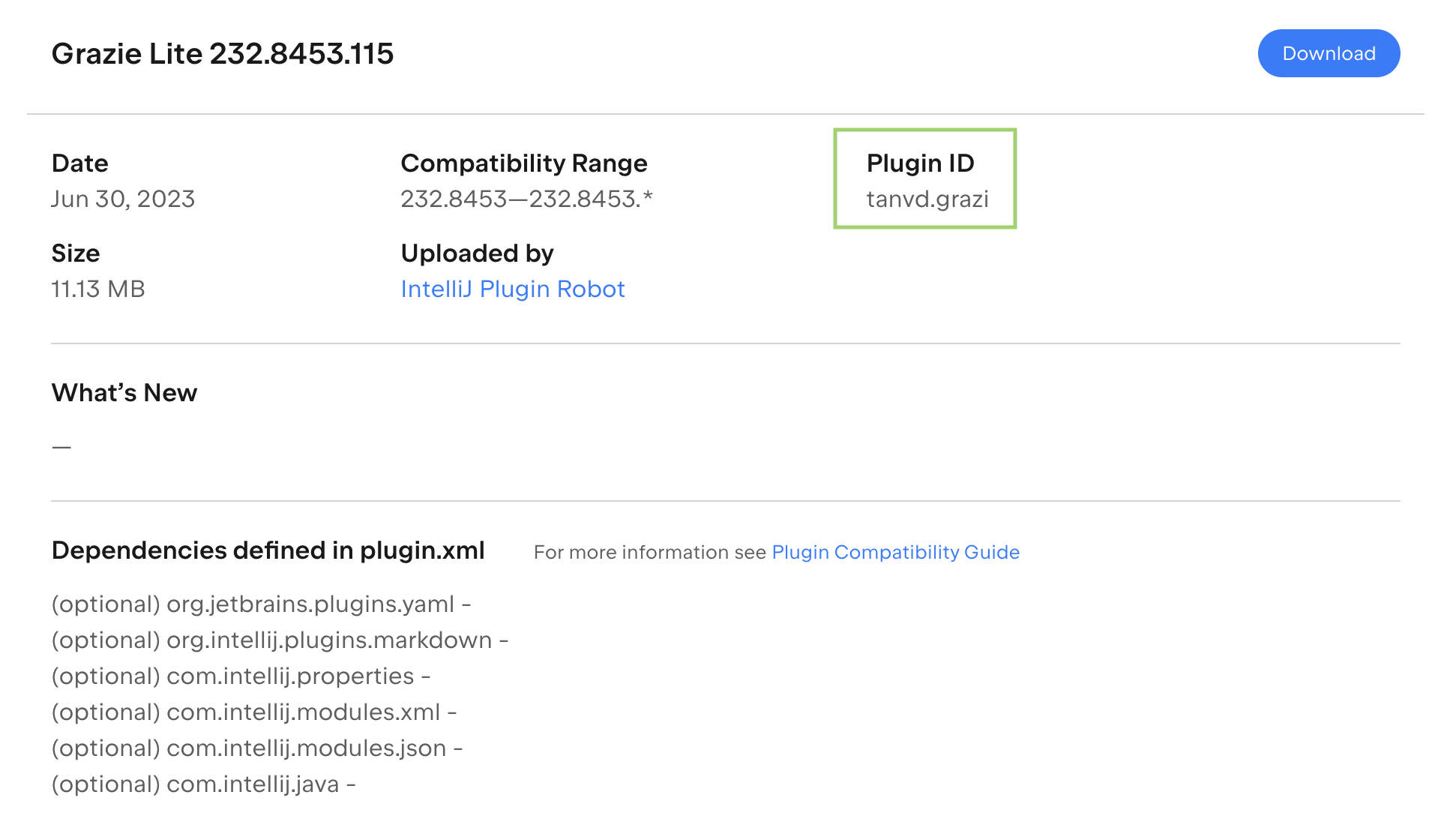 Plugin ID Plugin ID