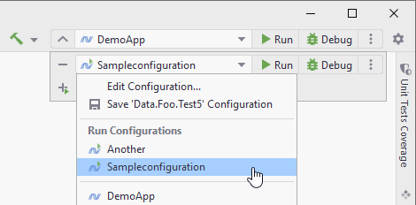 JetBrains Rider: Run/debug configurations. Launch list JetBrains Rider: Run/debug configurations. Launch list