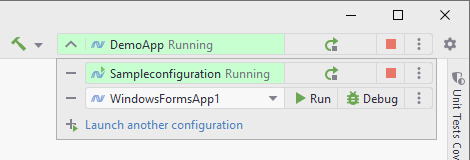 JetBrains Rider: Run/debug configurations. Launch list JetBrains Rider: Run/debug configurations. Launch list