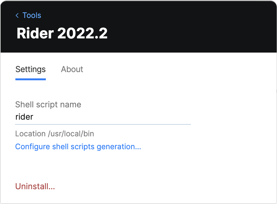 Toolbox App AppCode Settings Toolbox App AppCode Settings