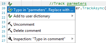 JetBrains Rider: Detecting and fixing typos JetBrains Rider: Detecting and fixing typos