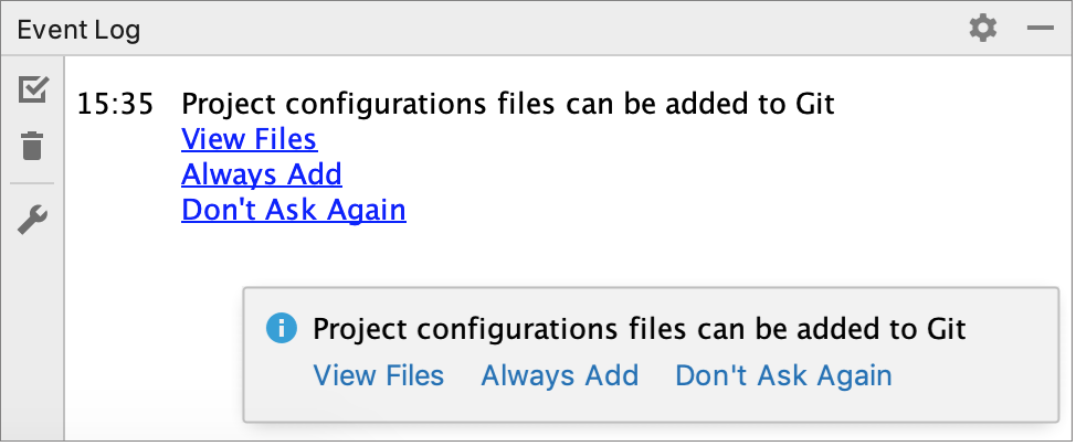 Notification prompting to select how to treat configuration files Notification prompting to select how to treat configuration files