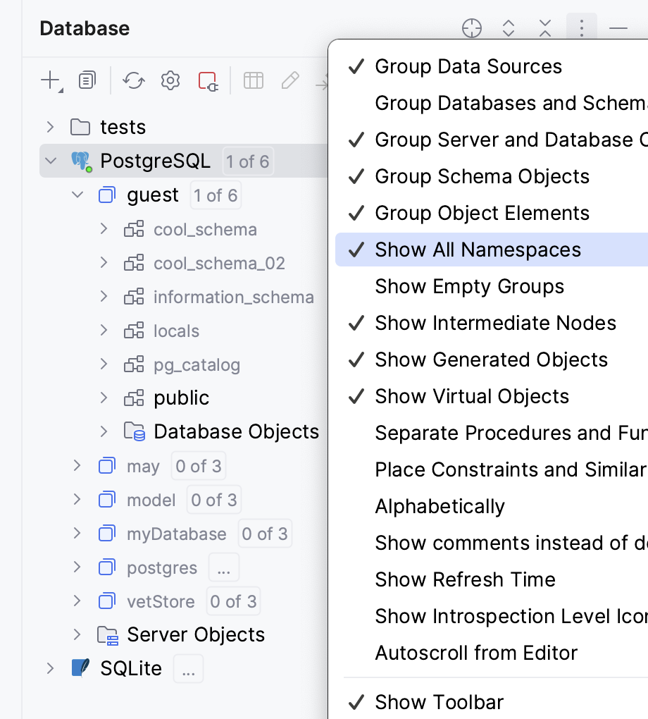 Show All Namespaces is enabled Show All Namespaces is enabled