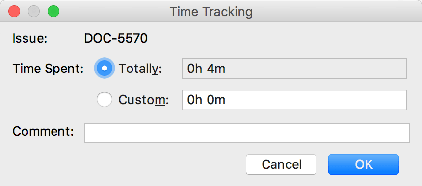 Send the log to the tracker Send the log to the tracker
