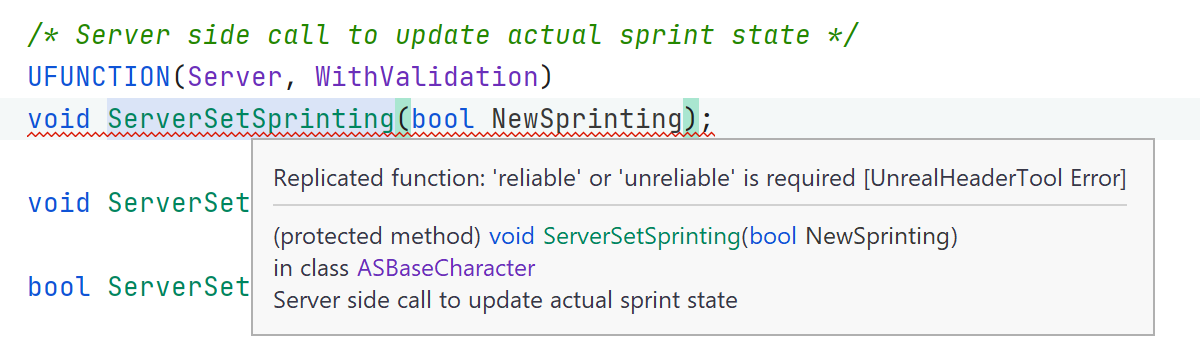 UnrealHeaderTool Error: 'reliable' or 'unreliable' is required UnrealHeaderTool Error: 'reliable' or 'unreliable' is required