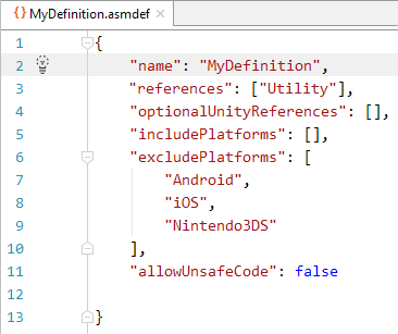 asmdef files support asmdef files support