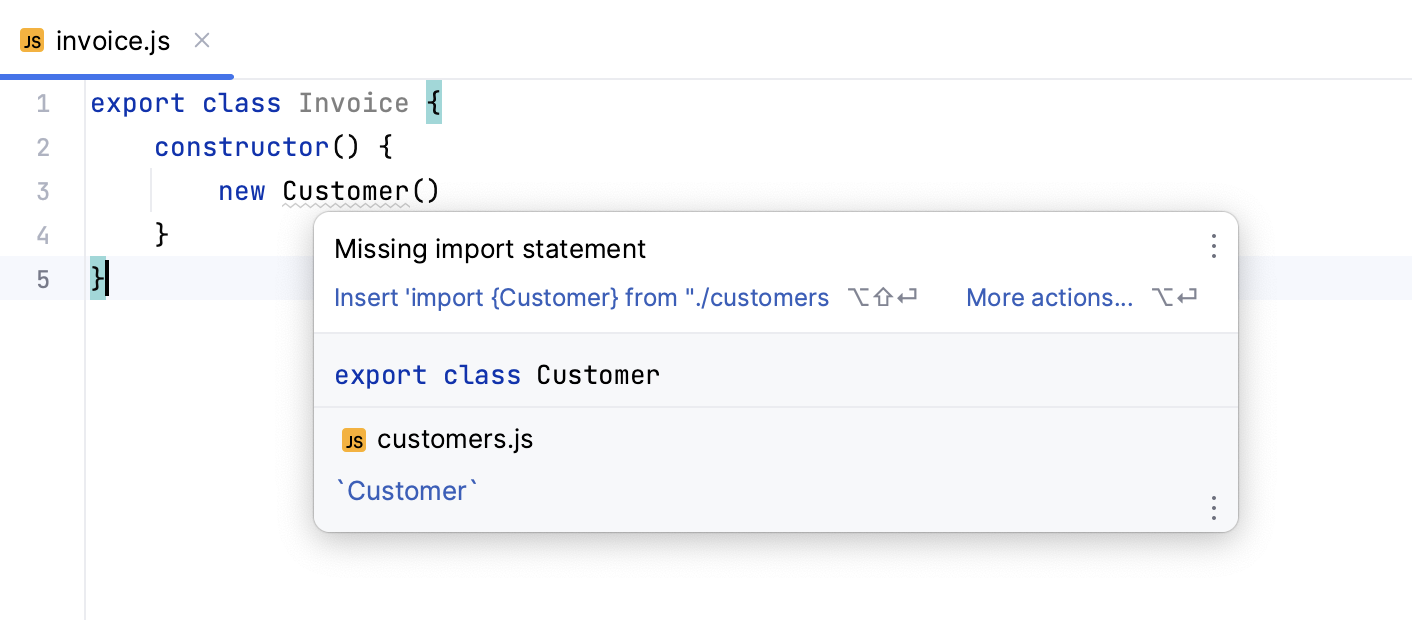 Auto import with quick-fix: information tooltip Auto import with quick-fix: information tooltip