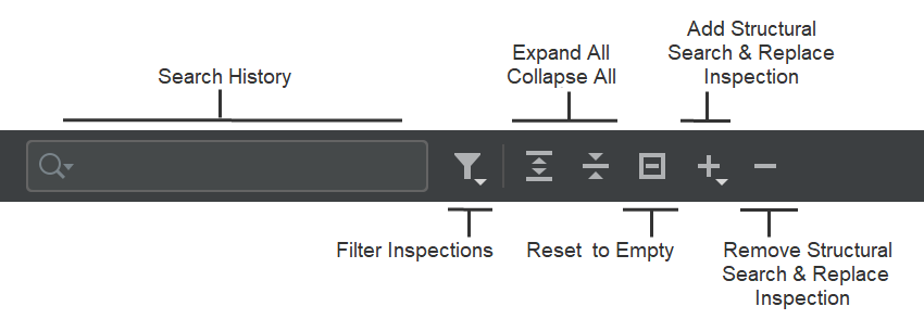 Inspections toolbar Inspections toolbar
