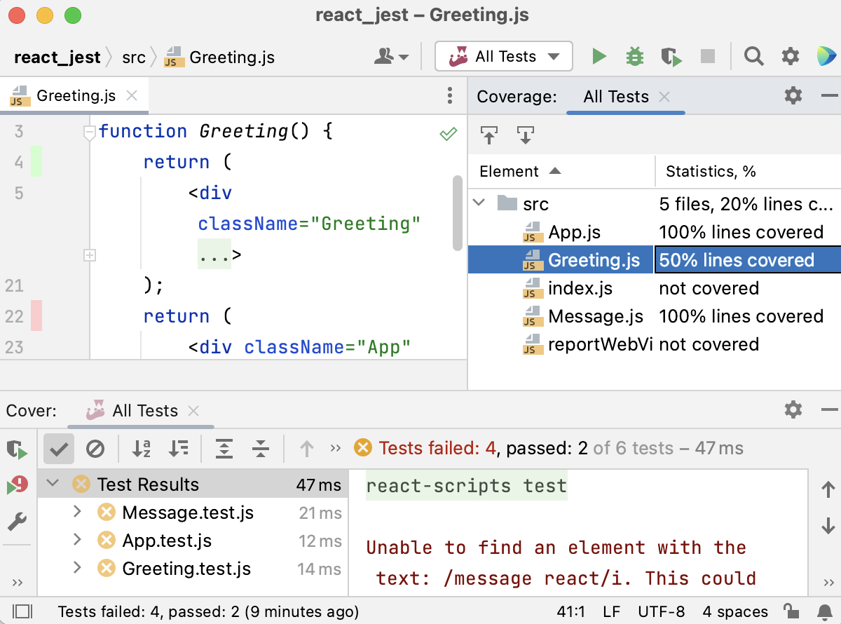 Jest Coverage report Jest Coverage report