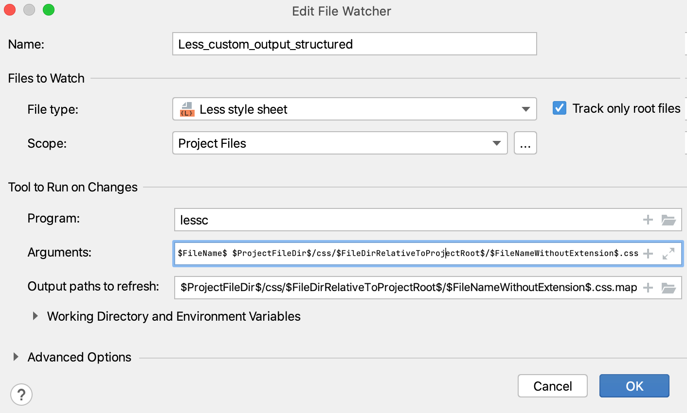 Custom output with folder structure: File Watcher updated Custom output with folder structure: File Watcher updated