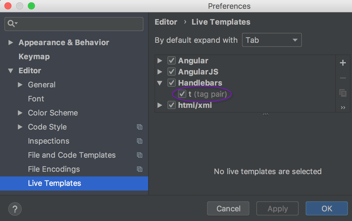 Live templates in PhpStorm IDE Live templates in PhpStorm IDE