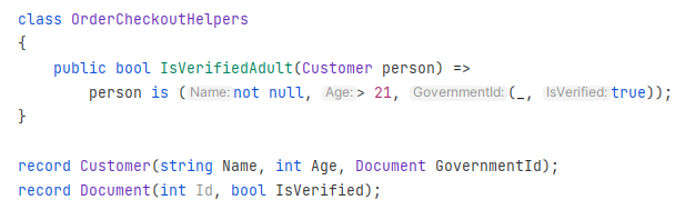 JetBrains Rider: Inlay hints for deconstruction pattern component names