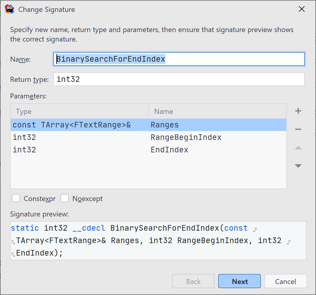 Changing signature of a C++ function