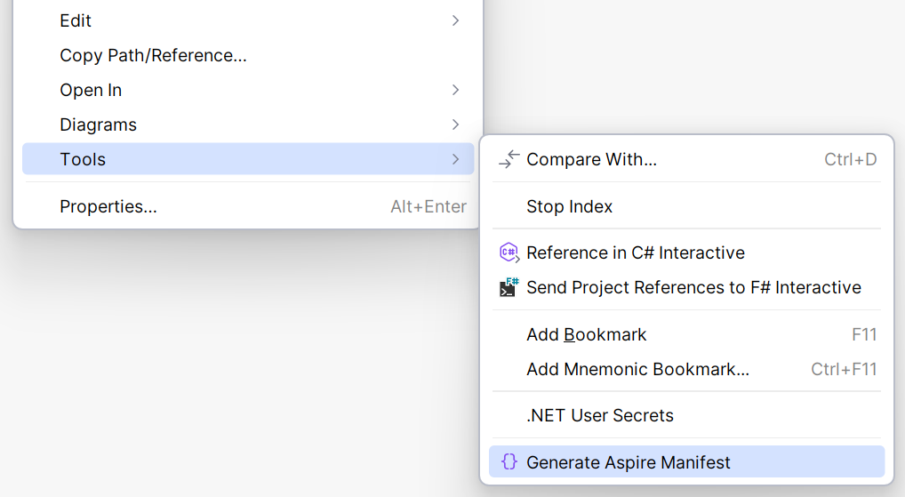 Generate manifest project action Generate manifest project action