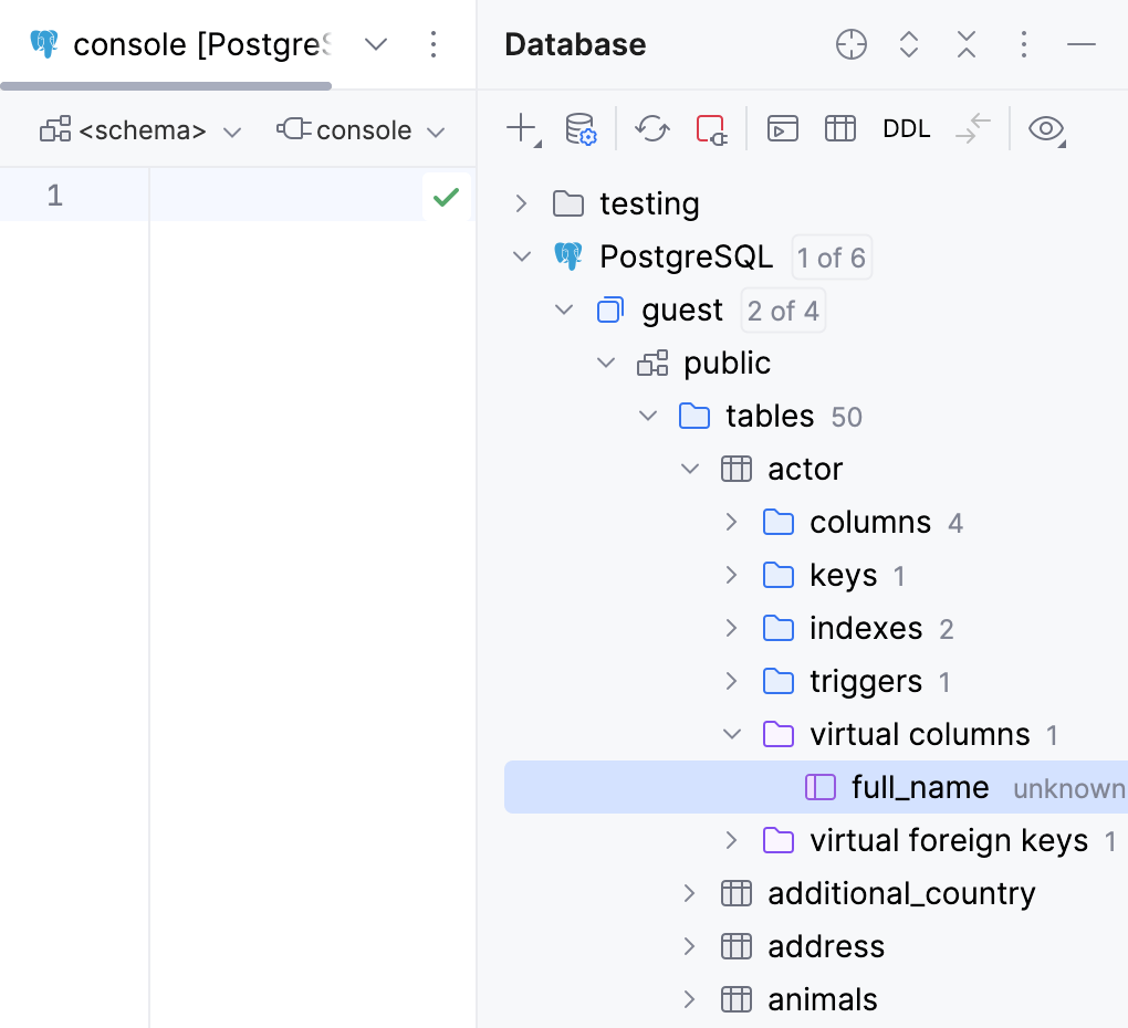 Virtual columns in Database Virtual columns in Database