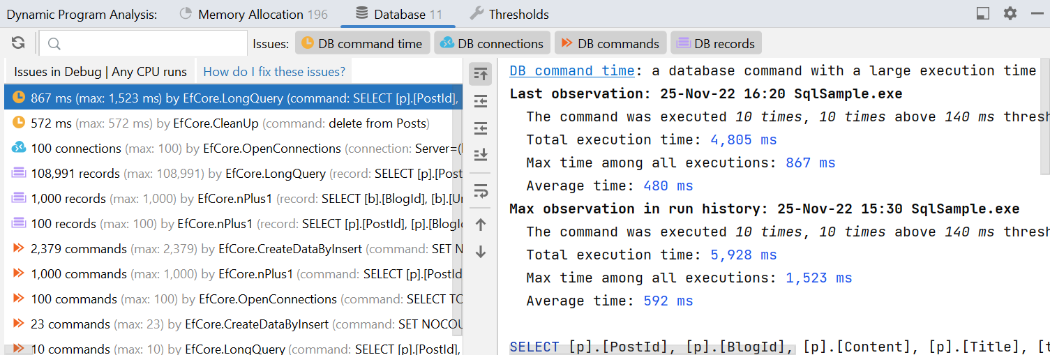 DPA database issues DPA database issues