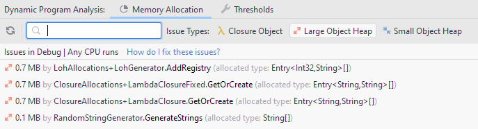 DPA. Large object heap DPA. Large object heap