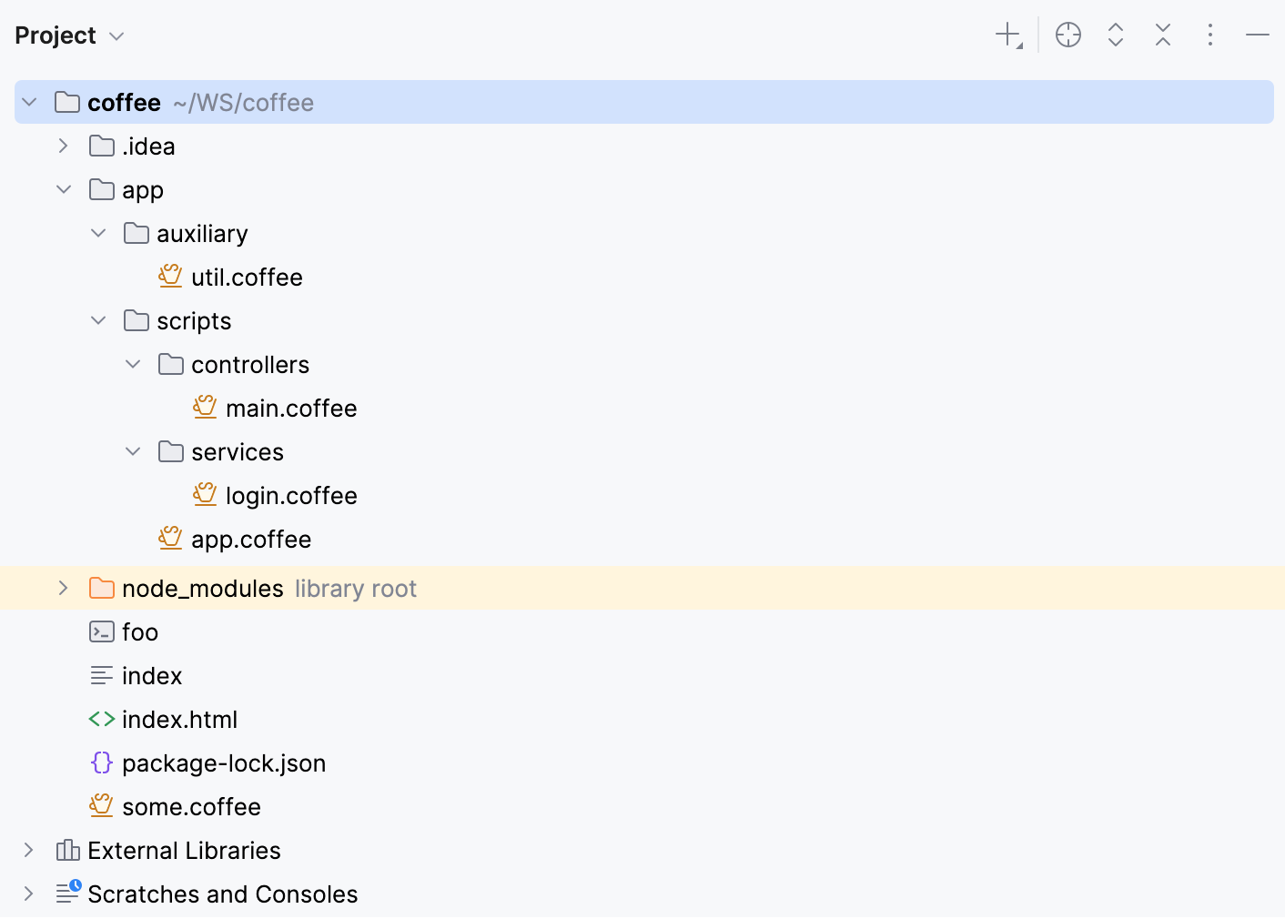 File Watchers example of folder structure