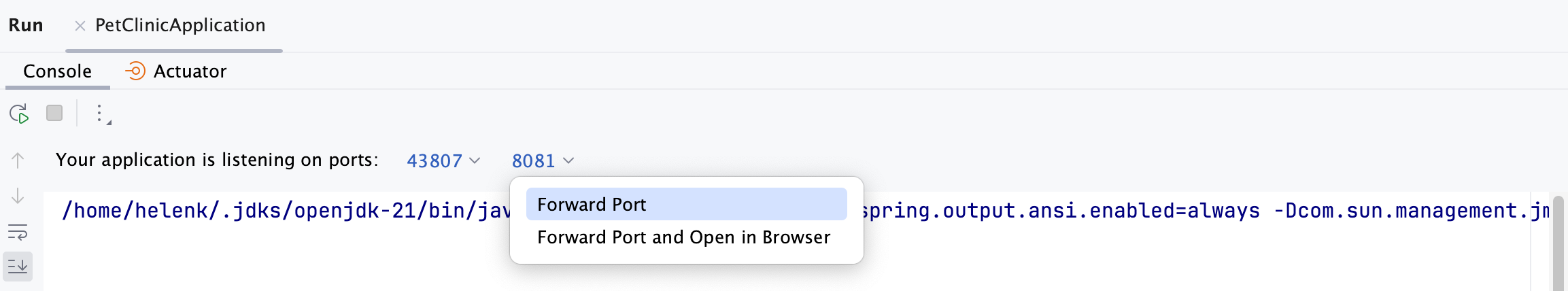 Forward port Forward port