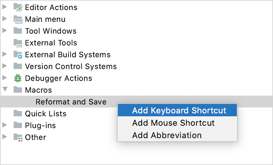 Add Keyboard Shortcut Add Keyboard Shortcut