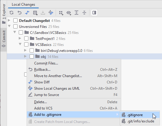 JetBrains Rider: adding files to .gitignore JetBrains Rider: adding files to .gitignore