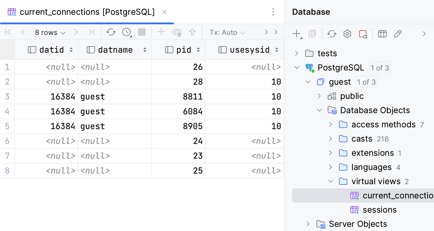 Virtual view Virtual view