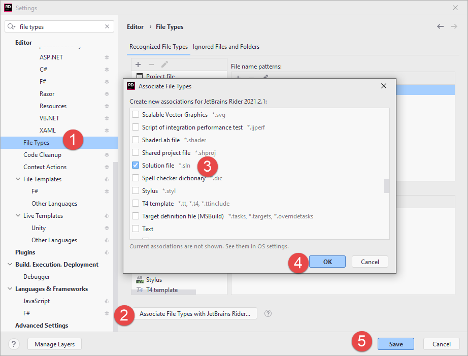 将 Rider 设置为 .sln、.csproj 和其他文件类型的默认应用程序 将 Rider 设置为 .sln、.csproj 和其他文件类型的默认应用程序
