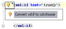 Convert xsl:if to xsl:choose Convert xsl:if to xsl:choose