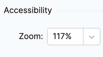 输入自定义缩放级别