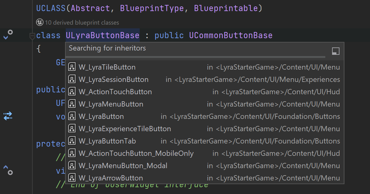 JetBrains Rider:派生 Blueprint 类 JetBrains Rider:派生 Blueprint 类