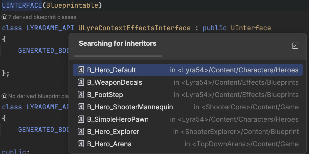 UInterface implementations