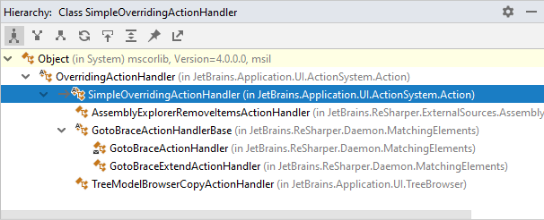 查看类型层次结构 查看类型层次结构