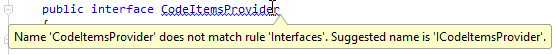 JetBrains Rider: Highlighted violation of the naming style JetBrains Rider: Highlighted violation of the naming style