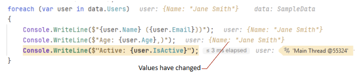 JetBrains Rider debugger: Inline values in the editor JetBrains Rider debugger: Inline values in the editor