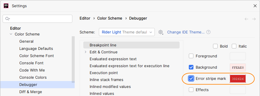 JetBrains Rider: Configuring marker bar (error stripe) JetBrains Rider: Configuring marker bar (error stripe)