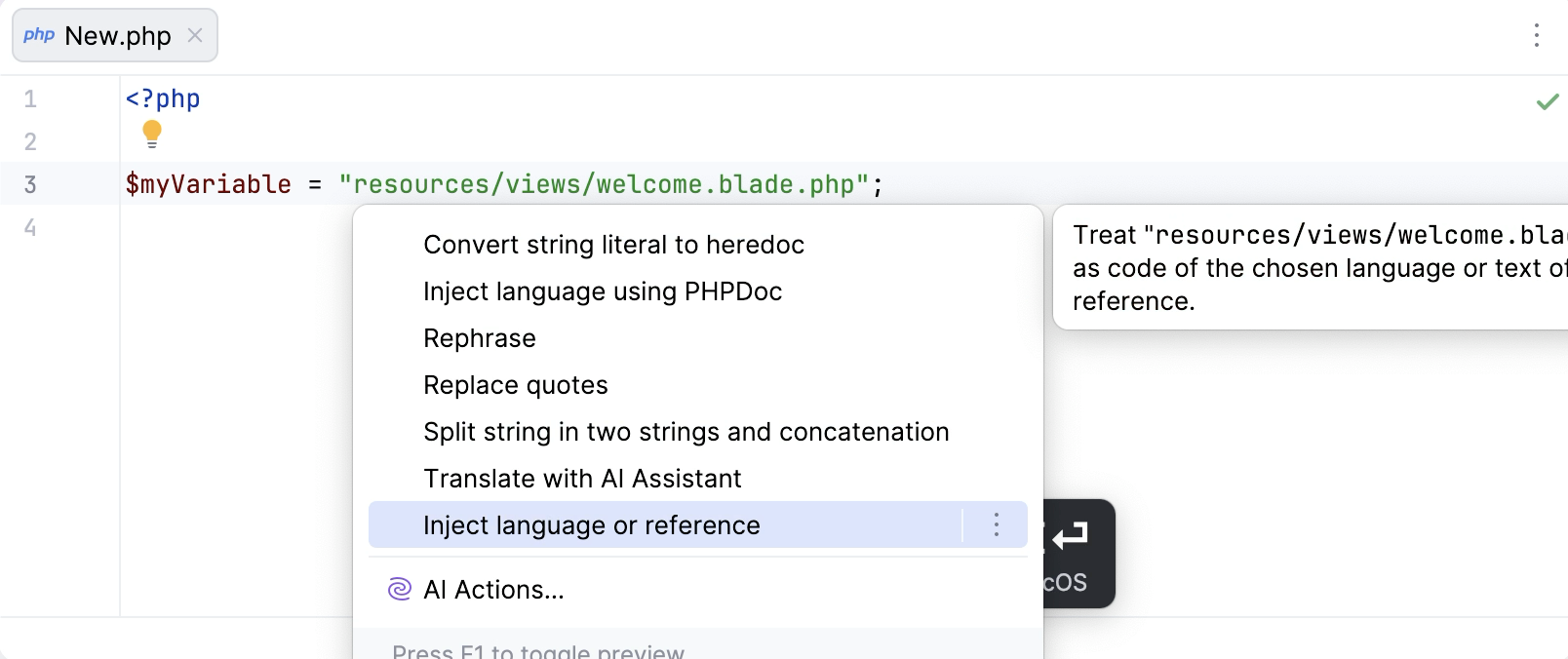 Inject reference to file