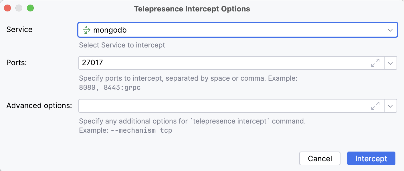 Telepresence Intercept Telepresence Intercept