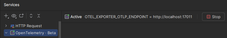 JetBrains Rider: OpenTelemetry toolbar