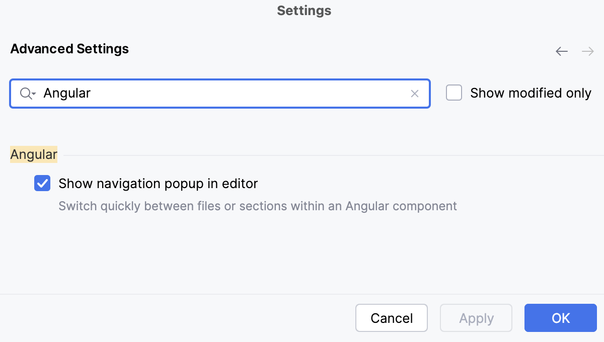 Disable the Angular navigation popup