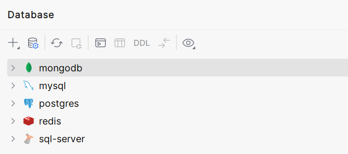 数据库列表 数据库列表