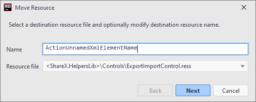 JetBrains&nbsp;Rider：“移动资源”重构