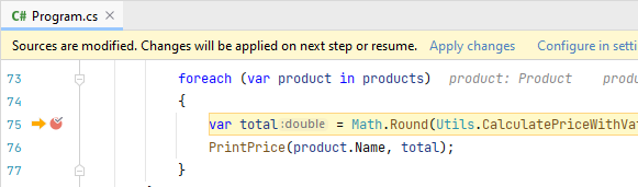 JetBrains&nbsp;Rider：应用热重载更改