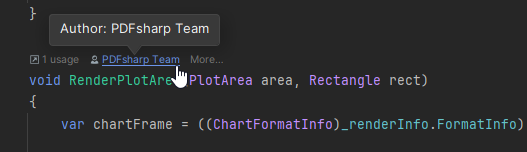 JetBrains Rider:Code Vision。 VCS 信息度量 JetBrains Rider:Code Vision。 VCS 信息度量