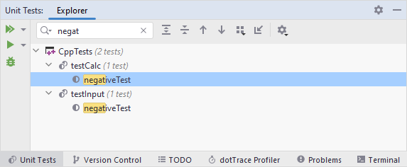单元测试资源管理器显示整个解决方案中的测试 单元测试资源管理器显示整个解决方案中的测试
