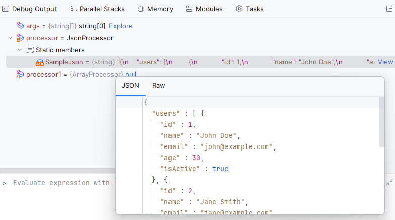 JetBrains&nbsp;Rider：调试器中的 JSON 可视化