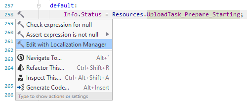 JetBrains Rider:使用本地化管理器编辑 JetBrains Rider:使用本地化管理器编辑