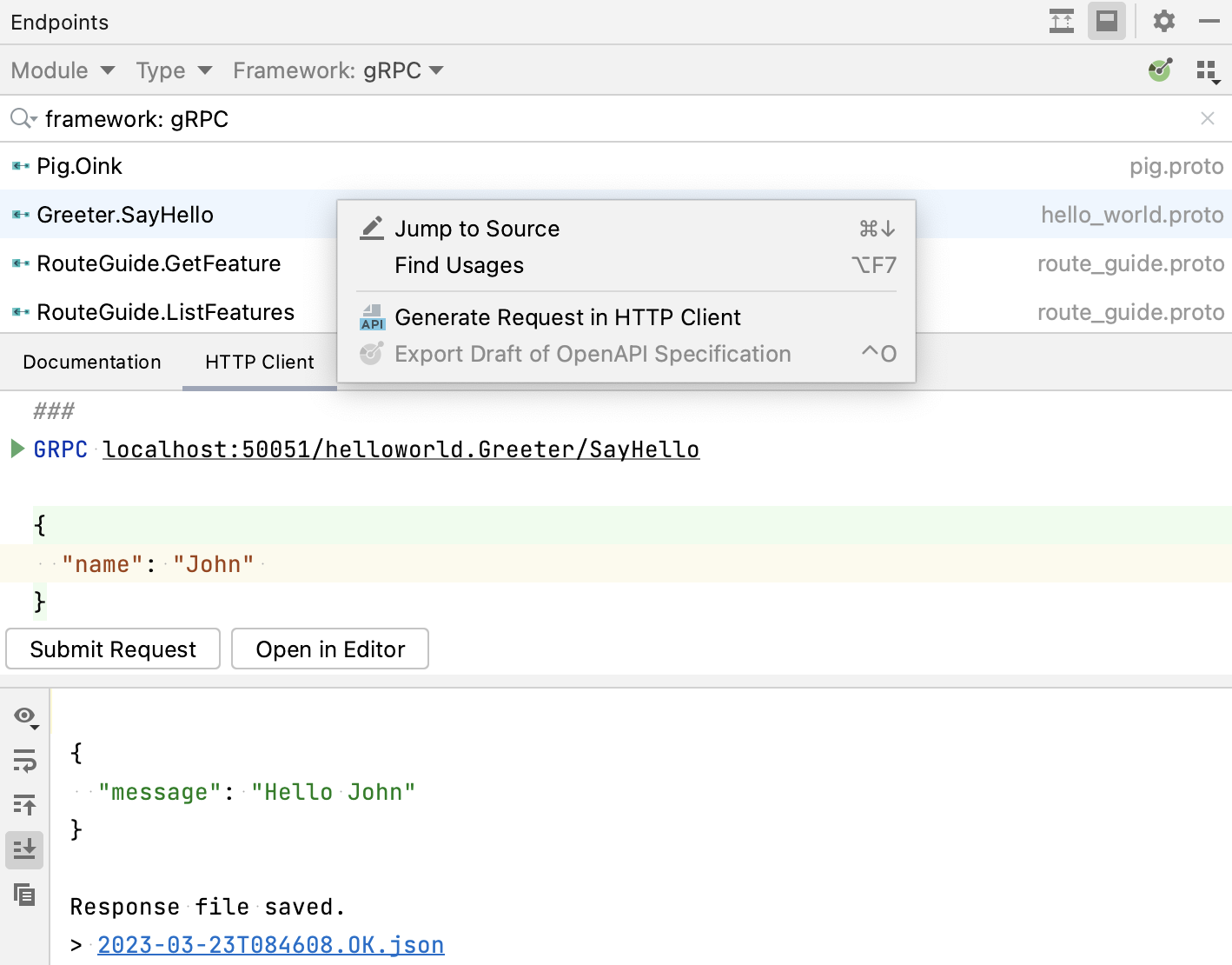 HTTP 客户端 选项卡 HTTP 客户端 选项卡