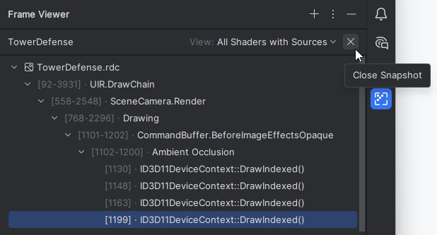 JetBrains Rider:关闭 RenderDoc 快照 JetBrains Rider:关闭 RenderDoc 快照