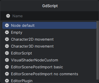 JetBrains&nbsp;Rider: GDScript file templates