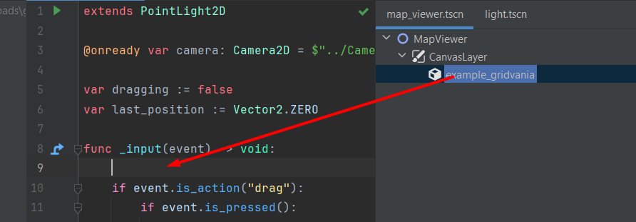 JetBrains&nbsp;Rider: Godot support - Scene preview window. Drag-n-drop